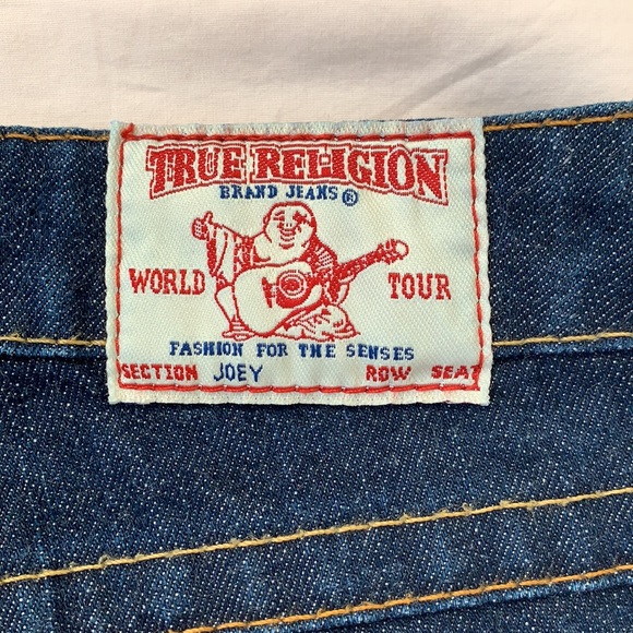 True religion Joey flared low rise jeans in size 24 - Picture 3 of 8